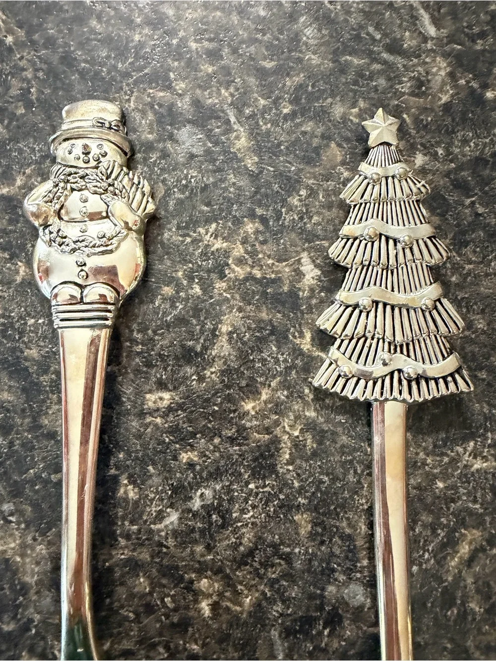 NIB Silver Plate Three Piece Christmas Serving Set by International Silver VTG